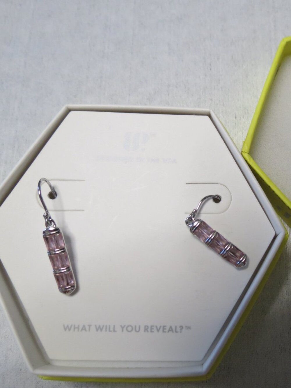 NWT Bomb party Elegantly Enchanted Lab Created Rose Quartz Earrings RBP8521